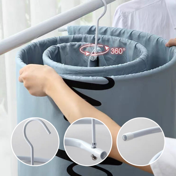 Laundry Hanger Spiral Round Drying Penyangkut Hangar Penyidai Tuala Spiral Quilt Blanket hanger
