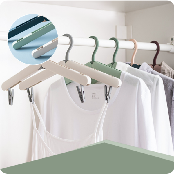 Foldable Collapsible Plastic Travel Non-Slip Hangers Cloth Hanger Travel Hanger Foldable Hanger Small Folding Hanger