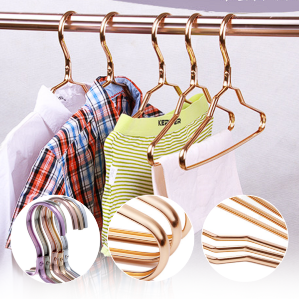 Aluminum Alloy Baby Clothes Hangers Heavy Duty Non-Slip Space Saving Kid Hanger