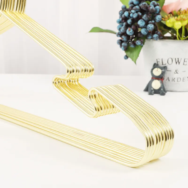Metal Hanger Wire Hanger Electroplating Color High Manganese Steel Traceless Non-slip Hanger