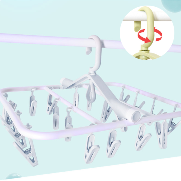 12 Clip Foldable Hanger