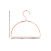 Rust-free Durable Semi-Square Metal Home Clothes Scarf Towel Underwear Tie Rack Trouser Rack Hanger