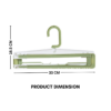 Foldable Multi-purpose Plastic Clothes Hanger Towel Hanger Home Bed Sheets and Blanket Expandable