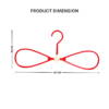 8 Shape Hanger Round 360 Rotation Multipurpose Out Door Hanger Rotating three-dimensional plastic non-slip hanger