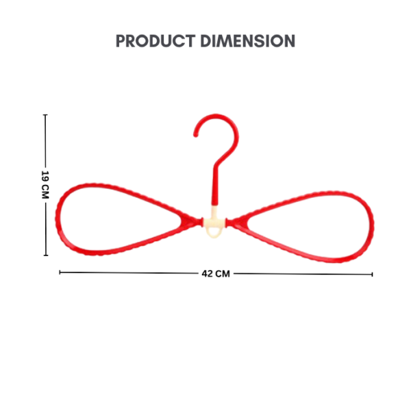 8 Shape Hanger Round 360 Rotation Multipurpose Out Door Hanger Rotating three-dimensional plastic non-slip hanger