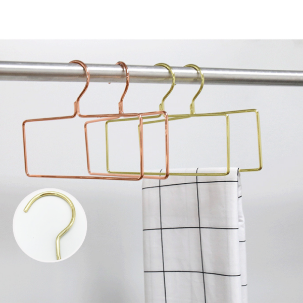 Durable Nordic Square Metal Home Clothes Scarf Towel Underwear Tie Rack Trouser Rack Hanger