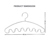 Stainless Steel Hanger Solid Bold Hanger Tie Scarf Storage Rack Multifunctional
