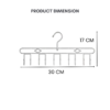 Stainless Steel Multi-head Clothes Hanger Sling Hook Underwear Storage Rack Multi-functional Tie Bra Storage Artifact