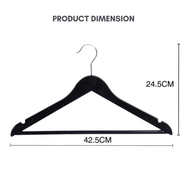 Non-marking Non-slip Plastic Hangers Drying Rack Clothing Hangers