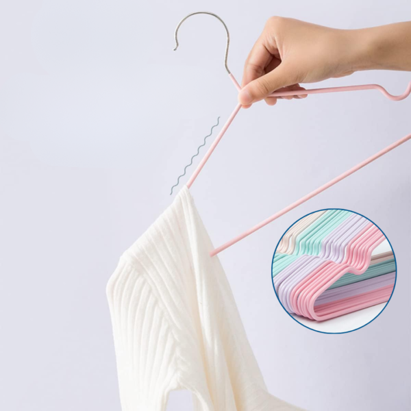 10 PCS Hangers Premium Stainless Steel Anti Slip Hanger Baju [Ready Stock] High Quality Penyangkut Tudung