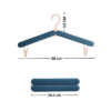 Foldable Collapsible Plastic Travel Non-Slip Hangers Cloth Hanger Travel Hanger Foldable Hanger Small Folding Hanger