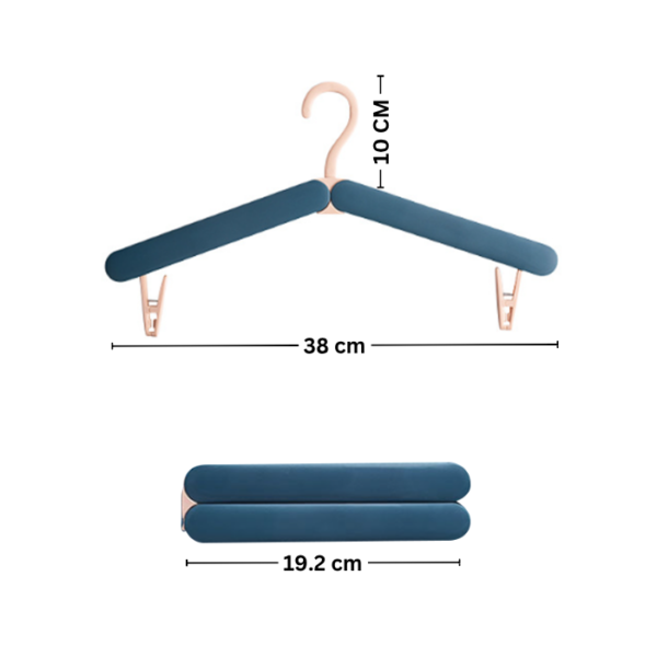 Foldable Collapsible Plastic Travel Non-Slip Hangers Cloth Hanger Travel Hanger Foldable Hanger Small Folding Hanger