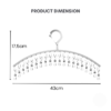 20 Clips Silver Stainless Steel Hanger For Socks & Underwear with Windproof Design and Durable Clips Gold Hanger Emas