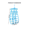 Multifunction Adjustable Pillow Drying Hanger Laundry Rack Doll Cushion Wardrobe Storage Bags Double Hook Clothes