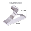 Aluminum Alloy Baby Clothes Hangers Heavy Duty Non-Slip Space Saving Kid Hanger