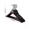 Flat Hook Non-slip  Schima Superba Boutique Solid Clothes Wooden Hanger