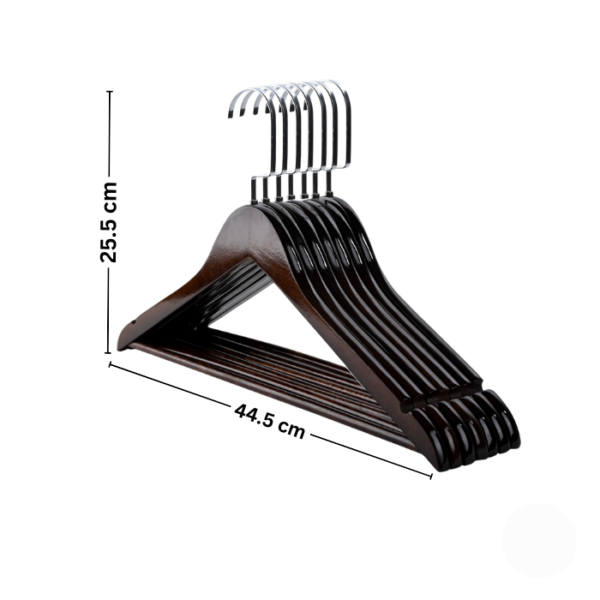 Flat Hook Non-slip  Schima Superba Boutique Solid Clothes Wooden Hanger