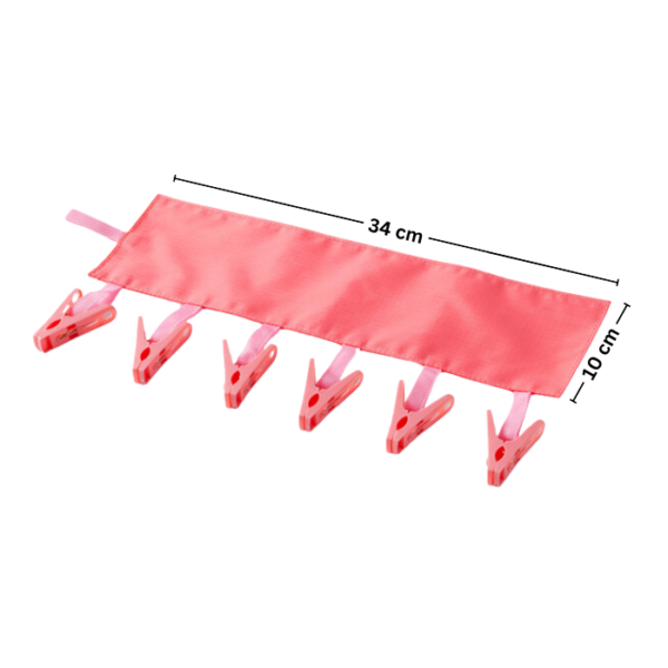 Space Saving Clothespin Hanger