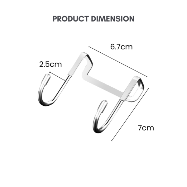 304 Stainless Steel Cabinet Punch-free Hook