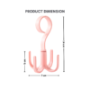 Rotatable 4-claw multipurpose hanger hook hanger tie silk scarf scarf coat rack plastic hook shoe rack