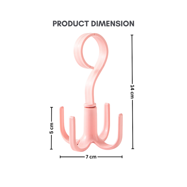 Rotatable 4-claw multipurpose hanger hook hanger tie silk scarf scarf coat rack plastic hook shoe rack