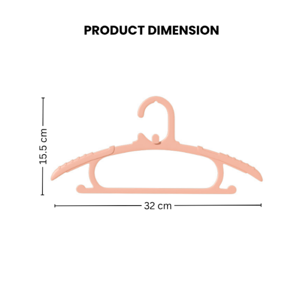 Strackable & Durable Kid Hanger Baby Hanger Kid Hanger Budak Kanak-Kanak Hanger Anti-slip Hanger