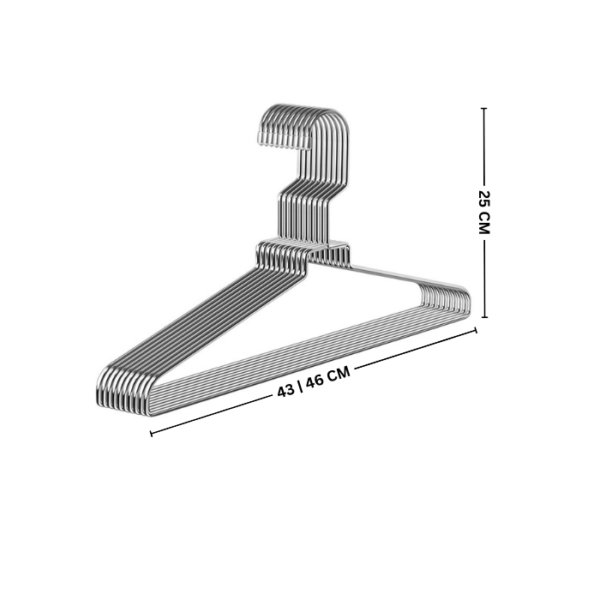 Heavy Duty Golden Stainless Steel Cloth Hanger Clothes Hanger Drying Hanger Metal space-saving clothing hangers