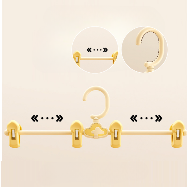 Multifunctional Home Baby Pant Hanger Underwear Hanger Clip Hanger Rack Storage Rack Seamless Non-slip Clothes Hanger
