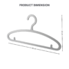 Ultra-thin Non-marking Seamless Hanger with Extra Hook for Pants and Clothes Hanger