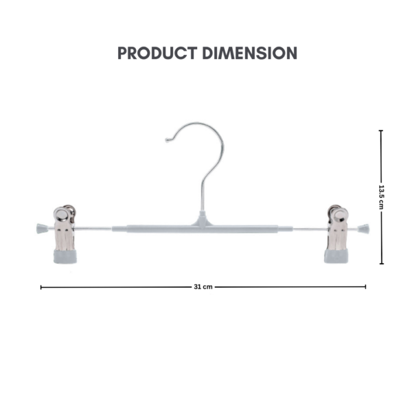 Multifunctional Household Pant Hanger Non-slip Clip Trouser Rack  Stainless Steel Seamless Hanger Penyangkut Seluar