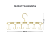 Multifunctional Movable Hanging Suspender Hanger One Hook Multiple Hanging Claw Bra Underwear Hanger