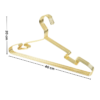 Metal Hanger Wire Hanger Electroplating Color High Manganese Steel Traceless Non-slip Hanger