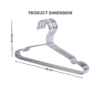 Heavy Duty Anti Corrosion Stainless Steel Cloth Hanger Clothes Hanger Drying Hanger Baju SS304 Extra Thickness Version
