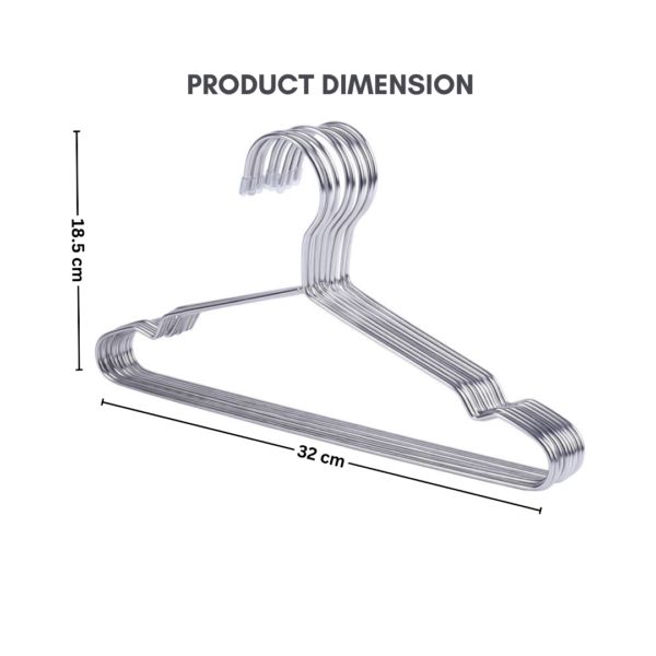 Heavy Duty Anti Corrosion Stainless Steel Cloth Hanger Clothes Hanger Drying Hanger Baju SS304 Extra Thickness Version