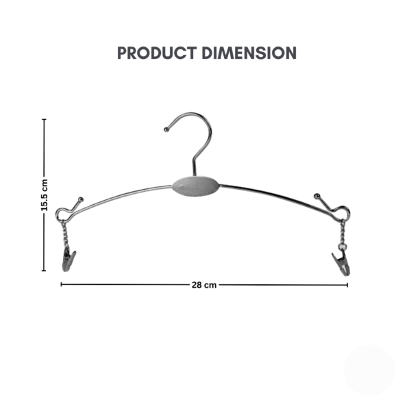 Rose Gold Premium Hangers Bra Underwear Panties Hanger with Anti Slip Clip Bra Hanger