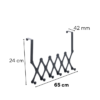 Stainless Steel Door Hook Punch-free Hook Behind the Door  Clothes Hanger Dormitory Bedroom Door Back Storage