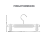 Adjustable Non-Slip Clip Hanger 28cm – Multi-Purpose Clothes & Pants Organizer Trouser Hanger High Quality Anti-slip