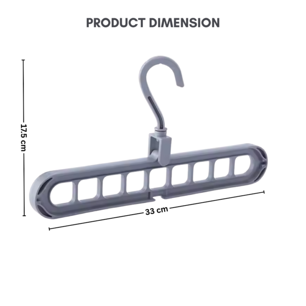 Space-Saver Nine Holes Rotating Hanger Magic Multi-function Folding Clothes Hanger Drying Space saving
