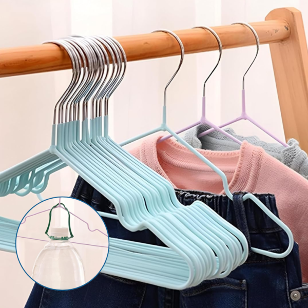 10 PCS Hangers Premium Stainless Steel Anti Slip Hanger Baju [Ready Stock] High Quality Penyangkut Tudung