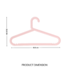 Premium Kids Hanger No Trace Nordic Color plastic clothes Hanger Baju Ikea Style [Ready Stock] Kids Hanger Budak