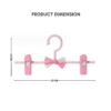 Children'Non-slip Hanger Trouser Clip Adjustable Seamless Trouser Rack Household Hanger Kid Hanger Pant Hanger