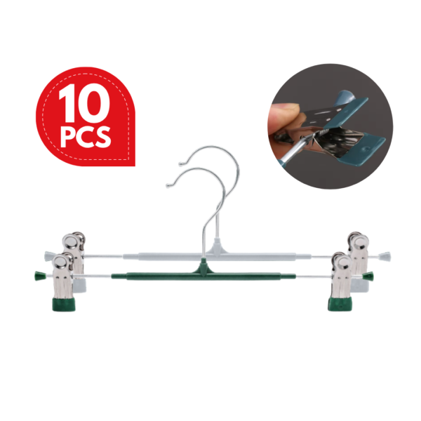 Multifunctional Household Pant Hanger Non-slip Clip Trouser Rack  Stainless Steel Seamless Hanger Penyangkut Seluar