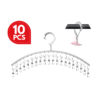 20 Clips Silver Stainless Steel Hanger For Socks & Underwear with Windproof Design and Durable Clips Gold Hanger Emas