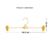 Multifunctional Home Baby Pant Hanger Underwear Hanger Clip Hanger Rack Storage Rack Seamless Non-slip Clothes Hanger