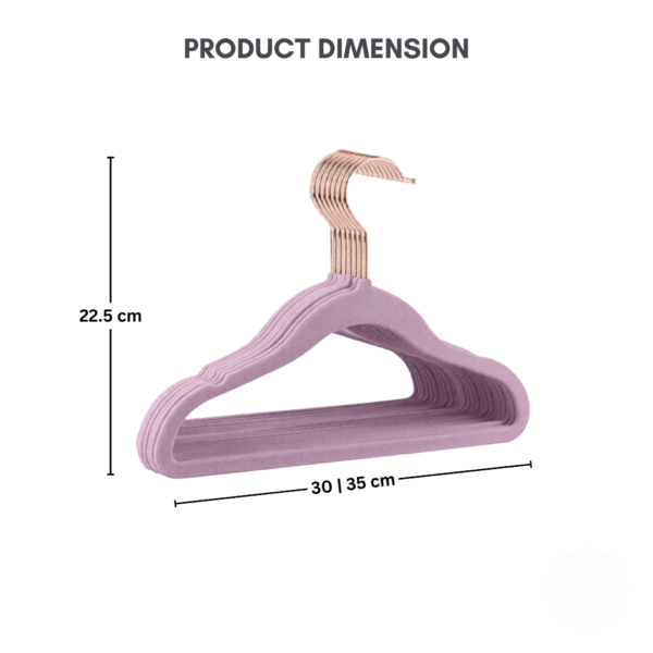 Non-slip Rose Gold Velvet Baby Hanger Budak Toddler Kid Hanger Kanak Clothes Hangers Hangers with Swivel Hook Design (Copy)