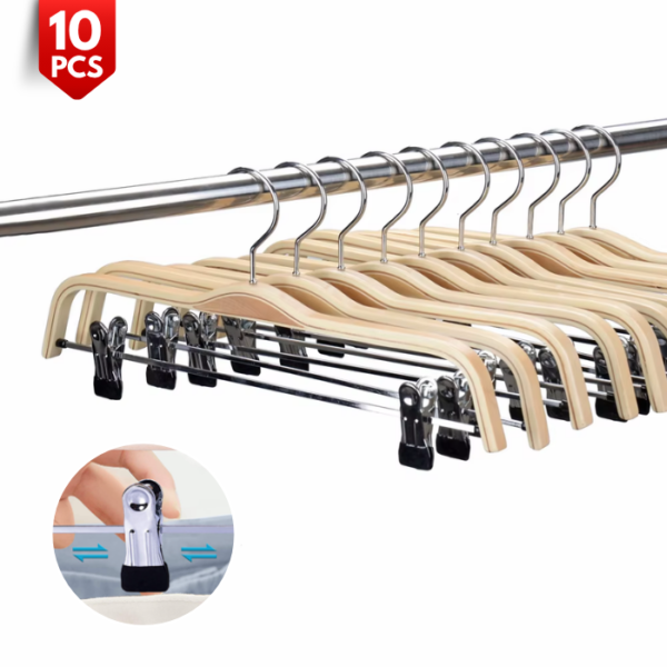 Adjustable Solid Wood Pants Hanger