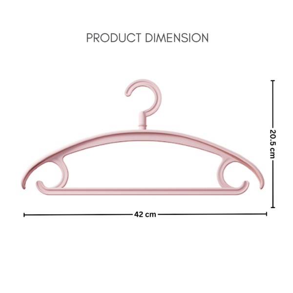 Hanger Seamless clothes Hanger Baju [High Quality] No Trace Hanger Non Trace Wide Shoulder Hanger