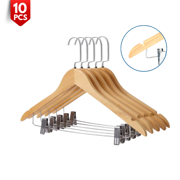 Non-Slip Solid Wooden Hanger
