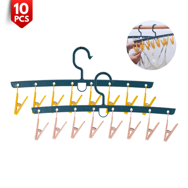8-Clip Stackable Sock Hanger