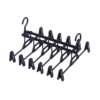 6 Clips Folding Multi-functional Foldable Hanger Long Short Pant Tie Tower Scarf Rack Clip Magic Hanger Storage